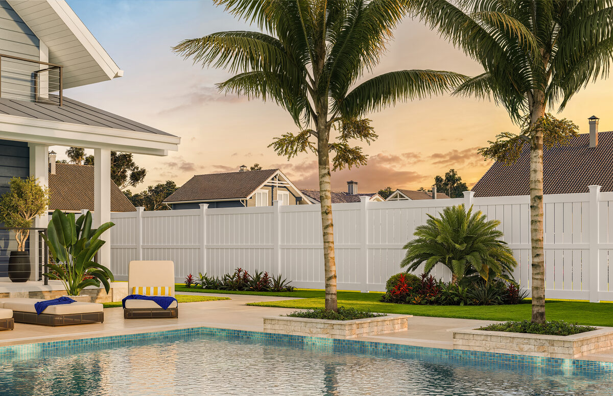 Vinyl Privacy fence, shown large